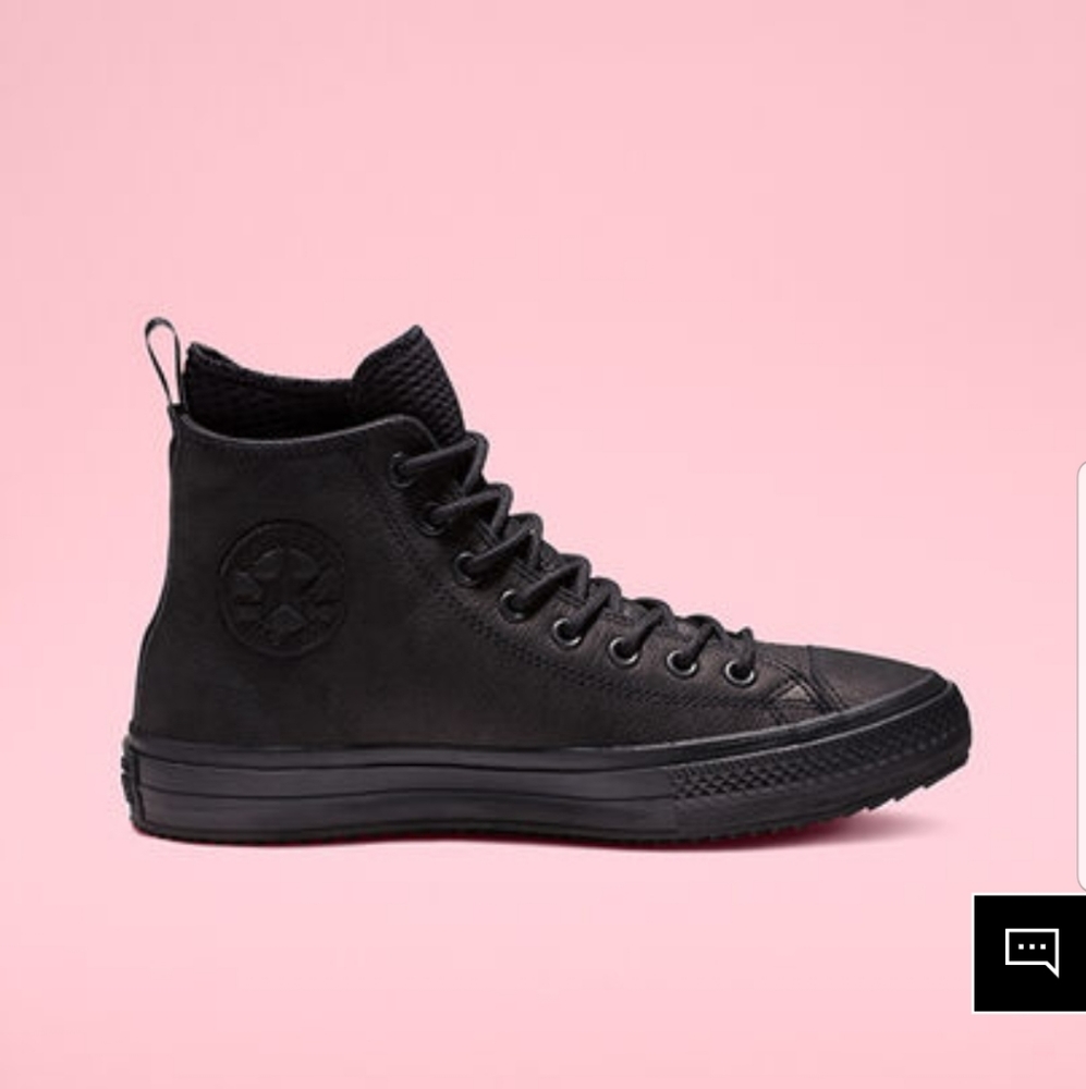 Converse all star waterproof leather hightops